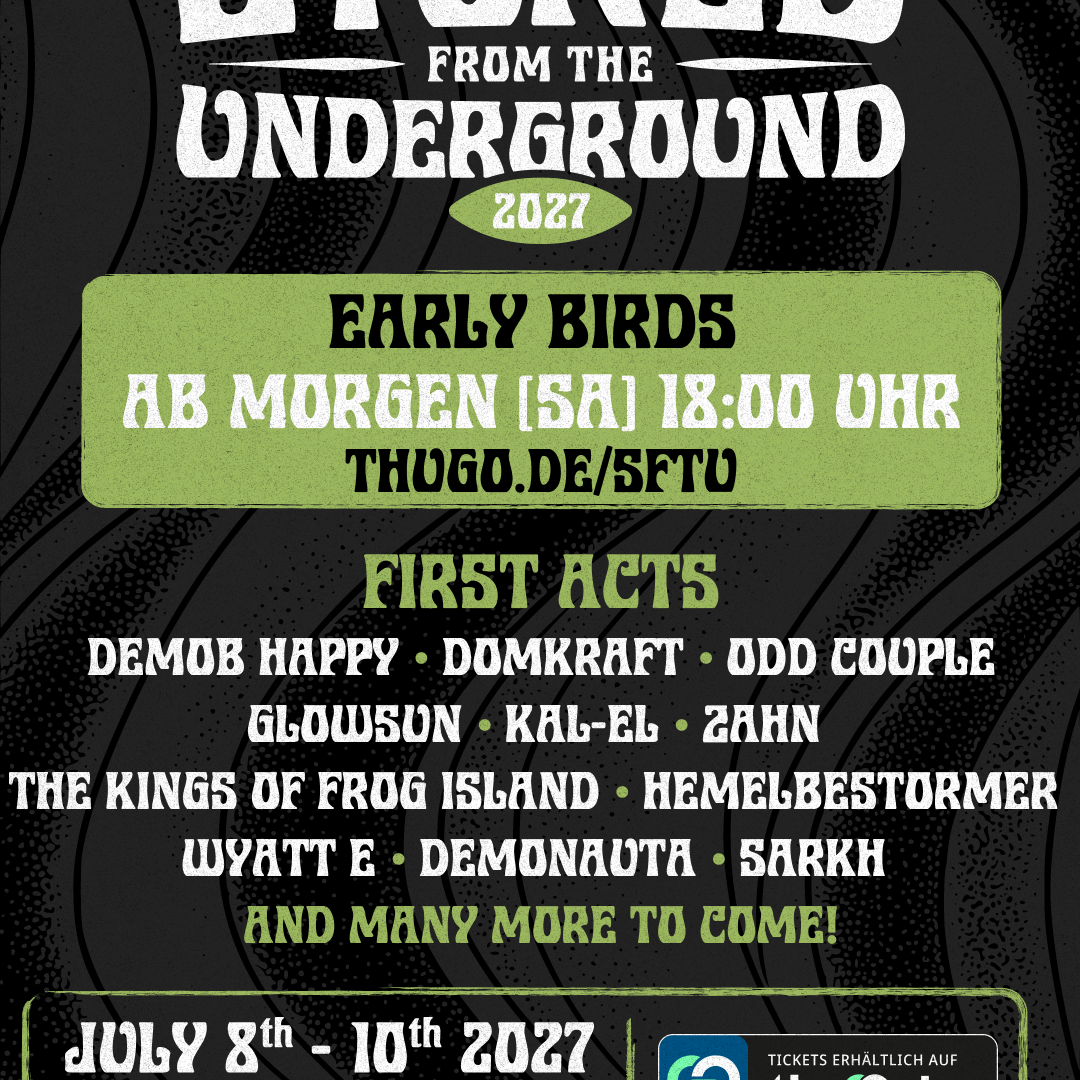 Erste Bands & Early-Birds ab Samstag, 18.07.2026 Cover
